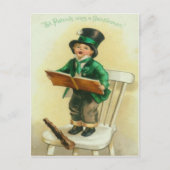 Schattigee Jongen Shillelagh St Patrick's Day Kaa Briefkaart (Voorkant)