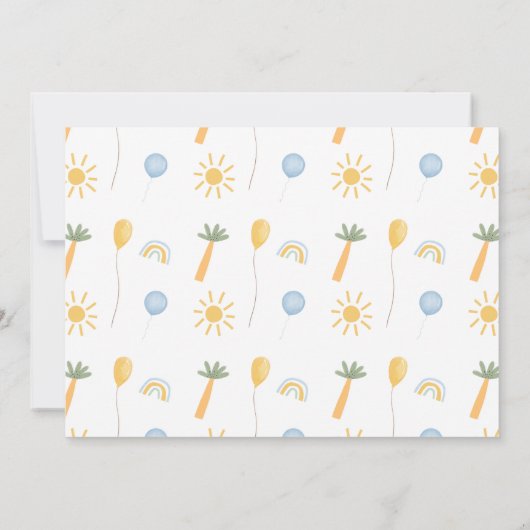 Schattigee Jongens Fotofeest Zoals Dinosaurus 1e V Kaart (Achterkant)