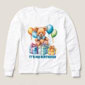 Schattigee jongens Teddybeer Verjaardagsfeest (Voorkant)