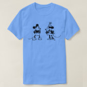 Schattigee Jongensmuis en Meisjesmuis in Stoomboot T-shirt (Design voorkant)