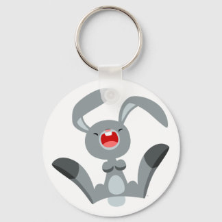 Schattigee Joyful Cartoon Konijn Sleutelhanger