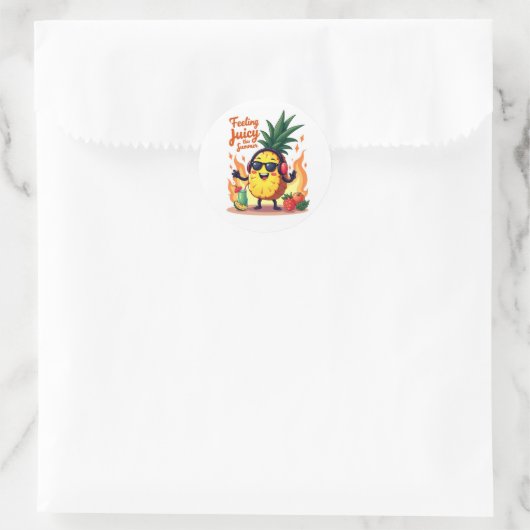 Schattigee Juicy Pineapple Summer Sticker (Tas)
