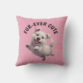 Schattigee Jumping Puppy Kussen (Achterkant)