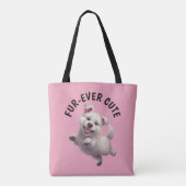 Schattigee Jumping Puppy Tote Bag (Achterkant)