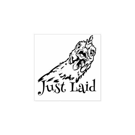 Schattigee "Just laid" mini kippenei stempel (Afrduk)