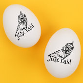 Schattigee "Just laid" mini kippenei stempel