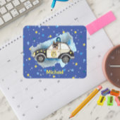 Schattigee K-9 in een politieauto Muismat