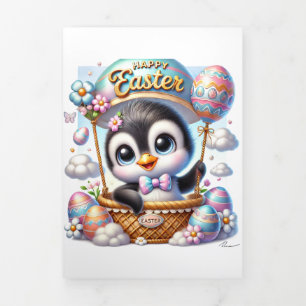 Schattigee Kaart met pinguïn