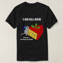 Schattigee Kaasmouse Humor Kerst Manly Funny T-shirt