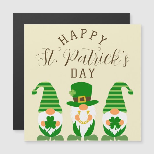 Schattigee kabouters Green Happy St Patrick’s Day  (Voorkant / Achterkant)