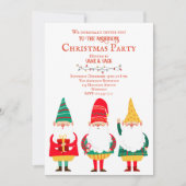 Schattigee kabouters HO HO HO HO HO Kerstfeest Kaart (Voorkant)