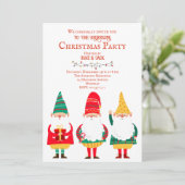 Schattigee kabouters HO HO HO HO HO Kerstfeest Kaart (Staand voorkant)