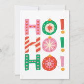 Schattigee kabouters HO HO HO HO HO Kerstfeest Kaart (Achterkant)