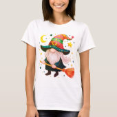Schattigee kabouters met bezemsteel t-shirt (Voorkant)