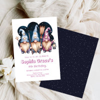 Schattigee kabouters vrienden in middernacht