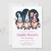 Schattigee kabouters vrienden in middernacht kaart (Voorkant)