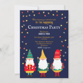 Schattigee kabouters Xmas Lights Kerstfeest Kaart (Voorkant)