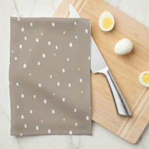 Schattigee kaki polka dot theedoek