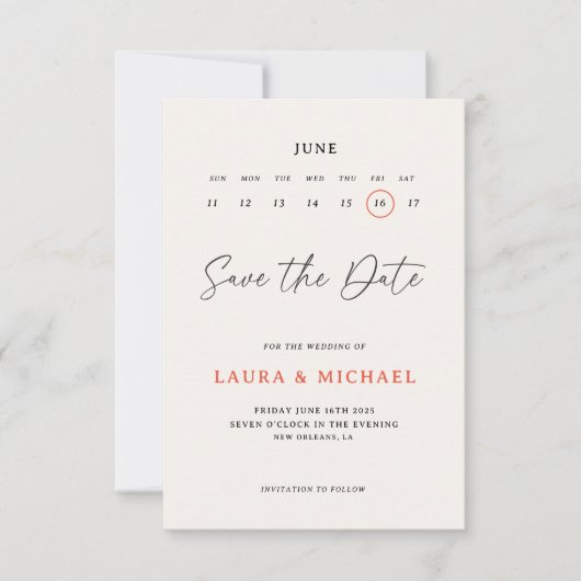 Schattigee kalender Sla de datum op met foto Kaart (Voorkant)