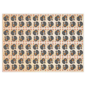 Schattigee kalkoen Happy Thanksgiving tafelkleed (Voorkant (Horizontaal))