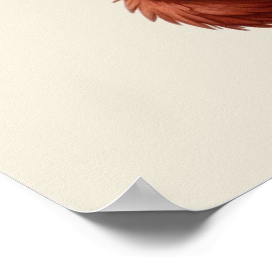 Schattigee kalkoen Seizoen Thanksgiving aanpasbaar Poster (Hoek)