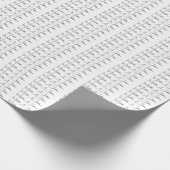 Schattigee kalligrafie Creative Trendy Custom Name Cadeaupapier (Hoek)