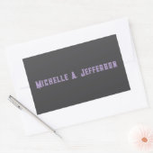 Schattigee kalligrafie Creative Trendy Custom Name Rechthoekige Sticker (Envelop)