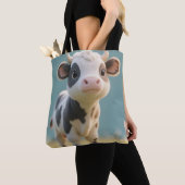 Schattigee kalverweide-Canvas tas (Dichtbij)