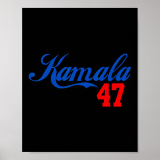 Schattigee Kamala Harris 47 President Verenigde St Poster