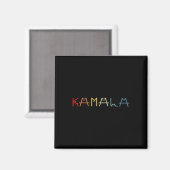 Schattigee Kamala Harris Cat belettering positief Magneet (Voorkant / Achterkant)