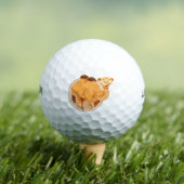 Schattigee kameel in een cirkel golfballen (Insitu Shirt)
