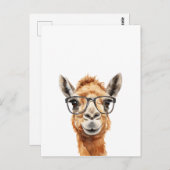 Schattigee kameel met bril briefkaart (Voorkant / Achterkant)