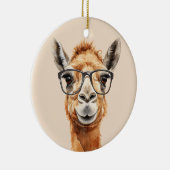 Schattigee kameel met bril keramisch ornament (Rechts)