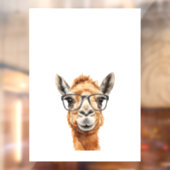 Schattigee kameel met bril raamsticker (Vel 2)