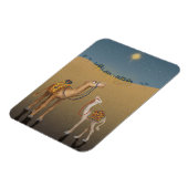 Schattigee kamelen in Bethlehem Kerstmagneet Magneet (Linkerzijde)