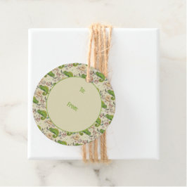 Schattigee kameleonhagedis bedankjes labels