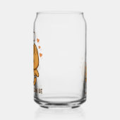 "Schattigee kaneelbroodchef - Kawaii Baking Design Blikvorm Glas (Links)