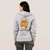 "Schattigee kaneelbroodchef - Kawaii Baking Design Hoodie (Achterkant volledig)