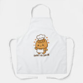 "Schattigee kaneelbroodchef - Kawaii Baking Design Schort (Voorkant)