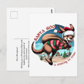 Schattigee kangoeroe die je vrolijke kerstfeest we briefkaart (Voorkant / Achterkant)