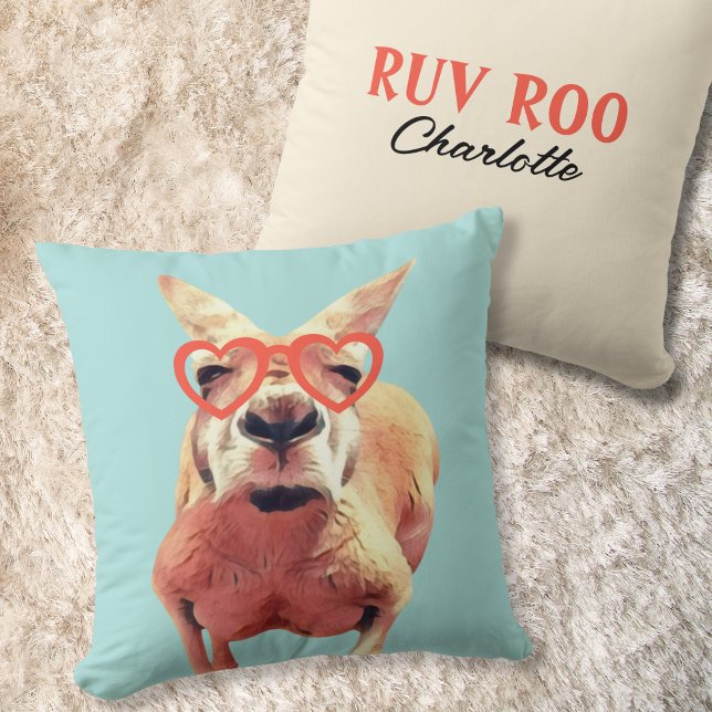 Schattigee Kangoeroe Hou Je Meisjes Kamer Gooi Kus Kussen (Creator heeft geüpload)