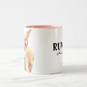 Schattigee kangoeroe hou van je grappige woordspel tweekleurige koffiemok (Center)