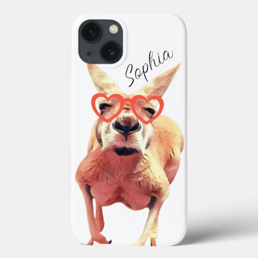 Schattigee kangoeroe meisjes grappig dier Case-Mate iPhone case (Achterkant)