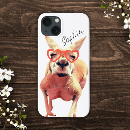 Schattigee kangoeroe meisjes grappig dier Case-Mate iPhone case