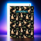 Schattigee Kangoeroe Print Dierenvrienden Wallaby  Briefkaart