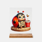 Schattigee kantoor behoefte koffie dame bug acryl bord (Voorkant)