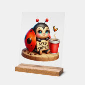Schattigee kantoor behoefte koffie dame bug acryl bord (Hoek)