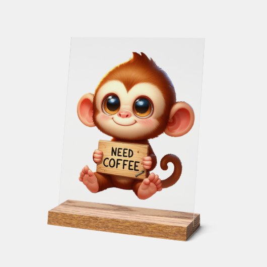 Schattigee kantoor heeft koffiemaap nodig acryl bord (Hoek)