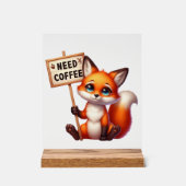 Schattigee kantoor heeft koffievos nodig acryl bord (Voorkant)