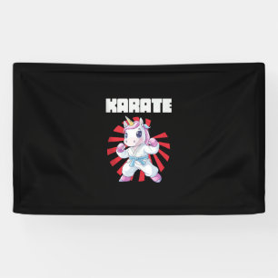 Schattigee Karate Eenhoorn Karate Japanse Martial Spandoek